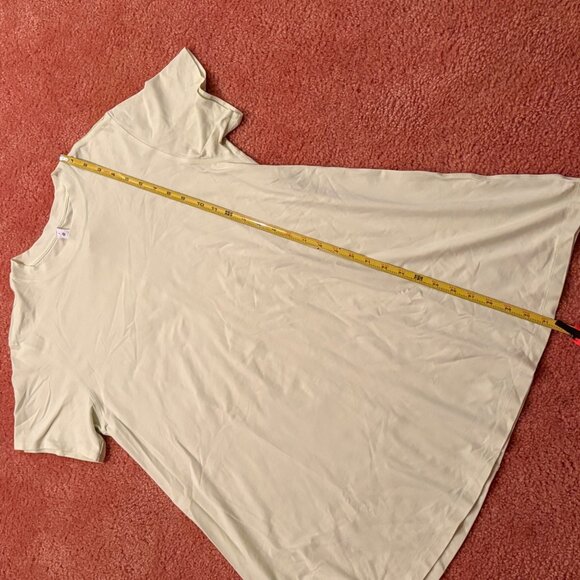 Lululemon All Yours Tee Dress Lemon Vibe Relaxed Fit Pima Cotton Vitasea Size 4 - Picture 10 of 12